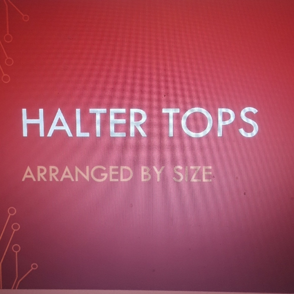 Halter tops